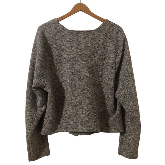 Torrid Double Knit Moto Jacket Women’s 3X Gray Knit Zip Up Rayon Blend - Picture 5 of 6